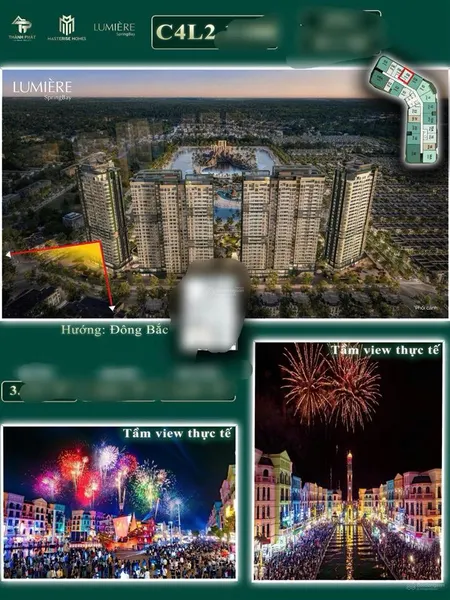 Cần bán căn 1 ngủ 45 m lumiere springbay giá 3.35 tỷ