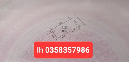 Bán đất 40m² ngang 4.42m giá 1.45 tỷ Xã Nội Bài