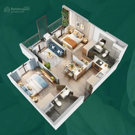 Bán cc 2n nguyên bản tại the pavilion, 4.3 tỷ, 63m2, em hằng hỗ trợ 24/7
