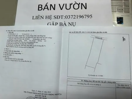 ĐẤT ĐẸP - ĐẦU TƯ SINH LỜI - Chính Chủ Bán Lô Đất Cạnh Hồ Trị An Xã Gia Tân 1, Thống Nhất