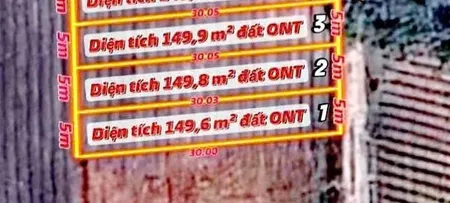 Bán đất 150m² giá 145 triệu Xã Thạnh Bình