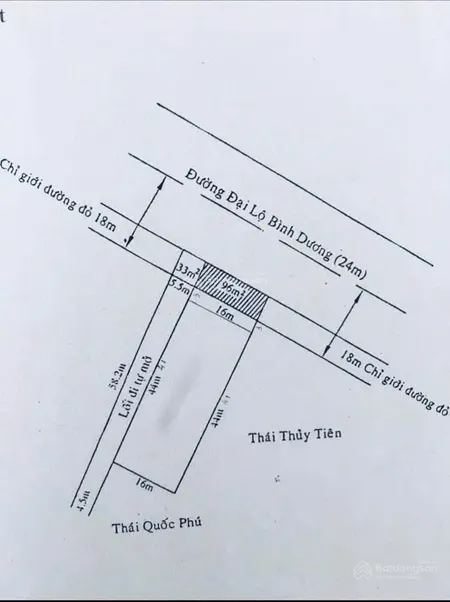 2mt quốc lộ 13 phường thủ dầu mộthcm ngay ngã 4 địa chất. góc 2 mặt tiền không trừ cgxd