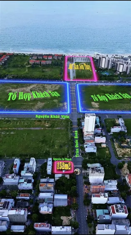 Bán lô góc 2 mt đẹp nhất khu phố sơn thuỷ trục đường trần quốc hoàn & nguyễn cơ thạch .