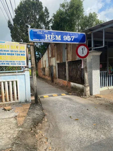 Bán đất hẻm 957 Trần Hưng Đạo  115.2m² ngang 5m giá 750 triệu Phường Mỹ Xuyên