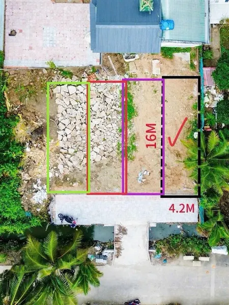 Bán đất tại hẻm 24 huỳnh phan hộ, 1,57 tỷ, 67,2m2, mặt tiền 4,2m, ngõ rộng 8m, uy tín