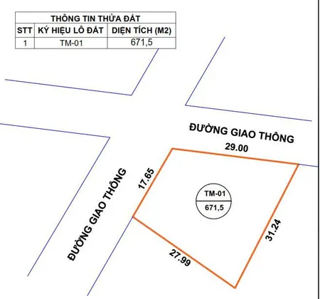 Chính thức ra hàng 01 lô đất nền duy nhất tại Thôn Mé, xã Tam Dương
