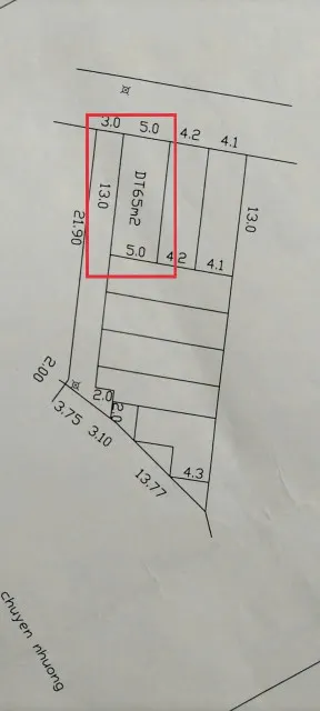 Bán đất 65m² ngang 5m giá 7.5 tỷ Xã Thiên Lộc