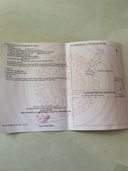 ĐẤT ĐẸP - GIÁ TỐT - Bán GẤP Lô Đất Tiềm Năng Tại Xã Tân Bình, Vĩnh Cửu,  Đồng Nai