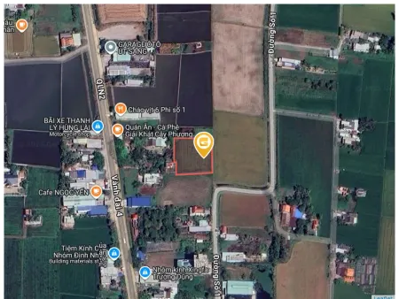 Bán đất 1813.9m² ngang 5m giá 650 triệu Xã Hòa Khánh