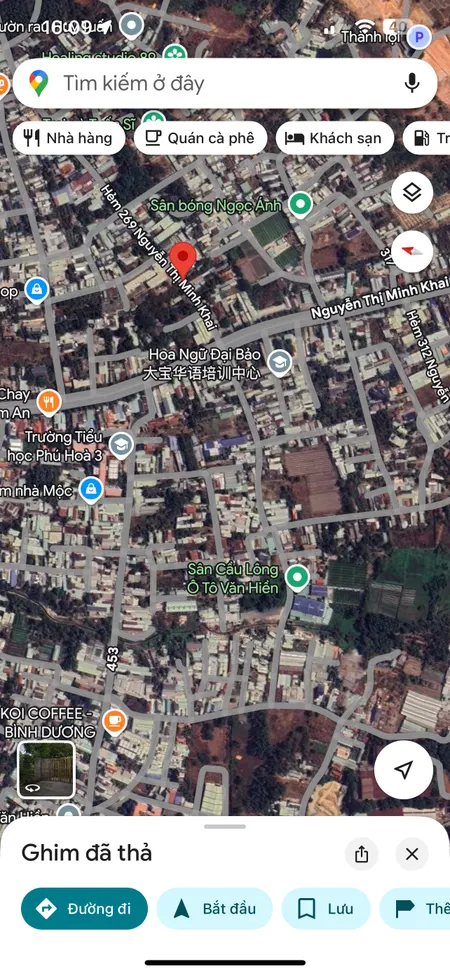Mt hẻm 269 Nguyễn Thị Minh Khai-Phú Hoà cũ (phường Phú Lợi-TP.HCM) nhựa 6m thông gần trường Tiểu Học Phú Hoà 3 ngang 7m