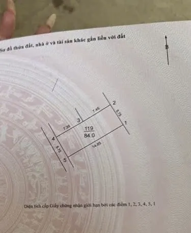 Bán đất 84m² ngang 5,75m giá 6.35 tỷ Xã Đông Anh