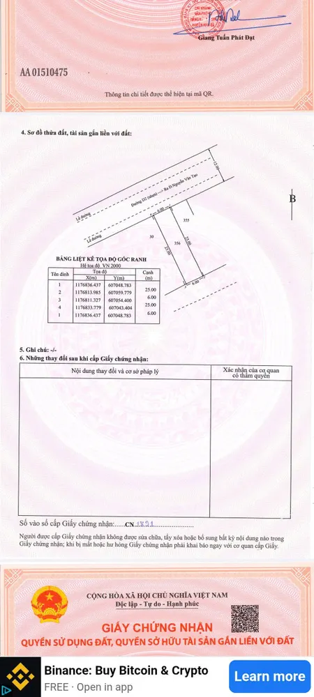 Bán đất 150m² ngang 6m giá 5.2 tỷ Xã Hiệp Phước