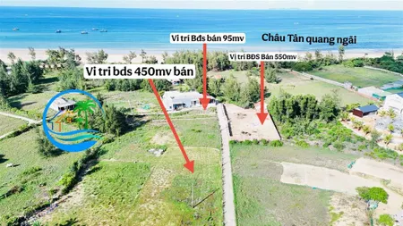 Biển châu tân quảng ngãi e có rất nhiều nền giá tôt nhất flu thổ cư bao đâu tư trung binh 3tr/m2