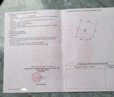 Bán đất nền 201.5m2 tại xã tráng việt, mê linh, hà nội, giá ưu đãi 64 triệu / m2