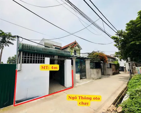 Xuất hiện lô đất mặt đường làng thôn cầungọc hòa, phường chương mỹ, hà nội