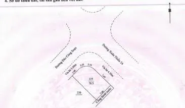 Lô góc đào công soạn và xuân thiều, liên chiểu, đà nẵng dt 78m2, ngang 11m