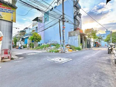 Bán lô đất góc 2 mặt tiền hẻm thông 6m đường vườn lài, p. an phú đông, hcm 4,55 tỷ