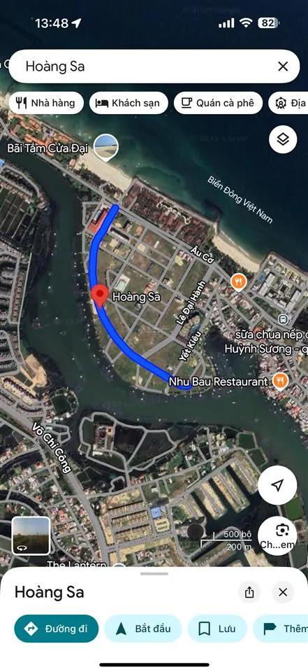 Bán đất mặt tiền hoàng sa hội an