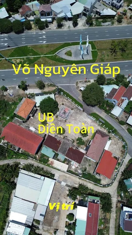 Chính chủ cần bán lô đất sau lưng ủy ban xã diên toàn, đường ô tô, sổ hồng, giá 1 tỷ 390
