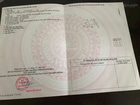 Bán nhanh lô đất phú lộc tây. đất thị trấn diên khánh. diện tích 72m2 chiều ngang 6m