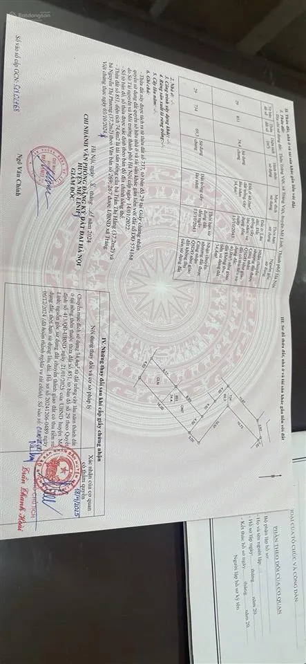 Bán đất tại xã tráng việt, mê linh, hà nội giá ưu đãi 38 triệu / m2, 74.4m2