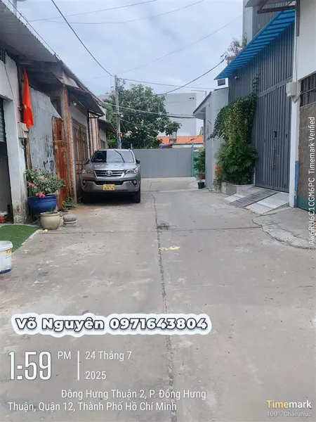 Bán gấp nền đất diện tích 100m2. hẻm 6m giáp kdc an sương giá 5 tỷ 1 tl