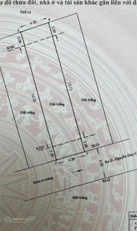 Bán đất 80m2 quang trung, p10, gv giá 5 tỷ 3 khu phân lô đường trước đất 5m