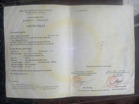 Lâu lâu mới có đất xã phú châu, ba vì, hà nội. mảnh này siêu đẹp đường to