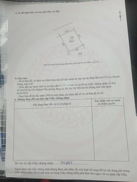 Bán đất cổ loa, 97 triệu/m2, 80m2, phù hợp đầu tư xây nhà ở