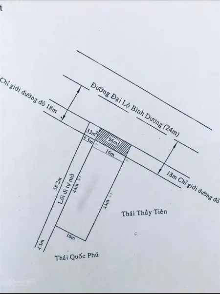 Mt quốc lộ 13 phường thủ dầu một hcm. ngay ngã 4 địa chất. góc 2 mt không trừ cgxd. dt 16 x 4m