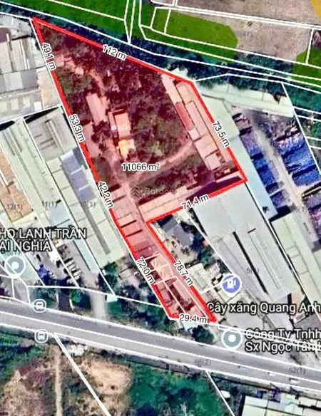 Bán đất 11.300m² mặt tiền trần đại nghĩa, tân kiên, bình chánh giá 220 tỷ (2.500m² thổ cư)