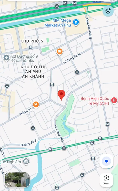 Bán đất 160.9m² ngang 8m giá 33 tỷ An Phú khu C