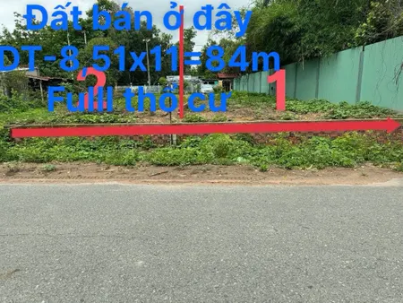 Bán đất 84m² ngang 8m giá 880 triệu Xã An Nhơn Tây