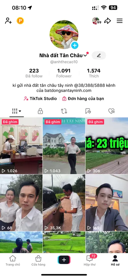 Bán nhà 362.6m² ngang 9,1m giá 12 tỷ Xã Tân Châu