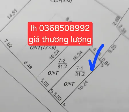 Bán đất 81.2m² ngang 5m giá 3 tỷ Xã Sóc Sơn