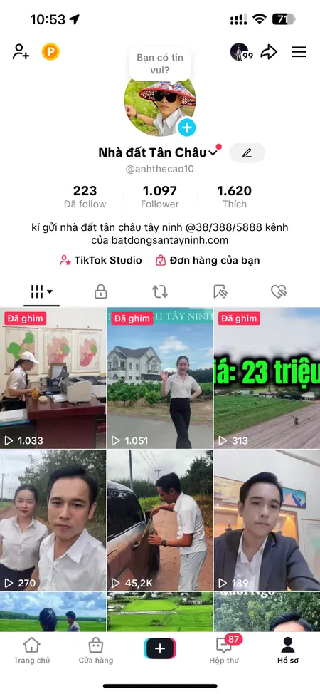 Bán đất 5745.6m² ngang 51m giá 45 tỷ Xã Tân Thành