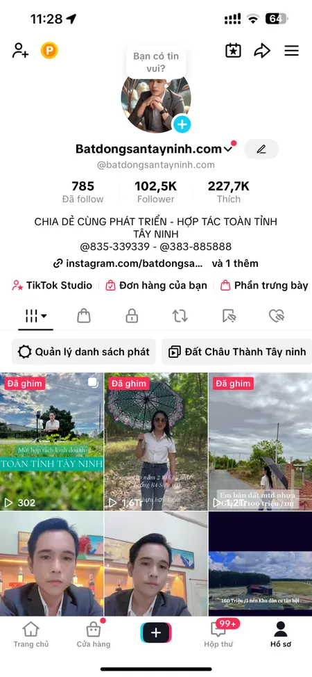 Bán đất 2400000m² ngang 28m giá 65 tỷ Xã Tân Châu
