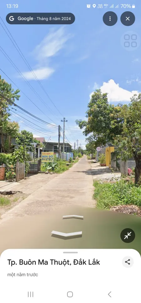 Bán đất 569.7m² ngang 10m giá 2.25 tỷ Xã Hòa Phú, thổ cư 250m2