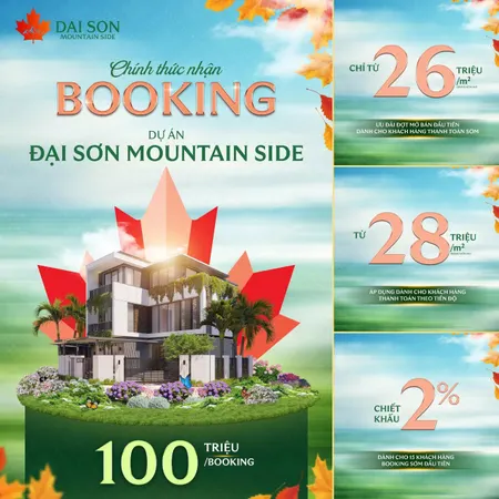 CHÍNH THỨC NHẬN BOOKING – DỰ ÁN ĐẠI SƠN MOUNTAIN SIDE