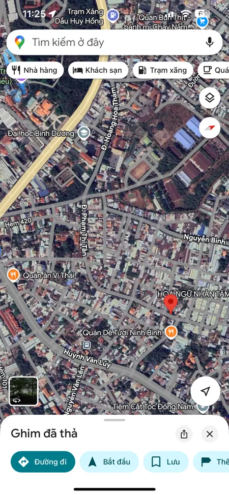 Mt kinh doanh Phạm Thị Tân Phú Lợi cũ (phường Phú Lợi-TP.HCM) ngay Dê Ninh Bình,sau ĐH.Bình Dương sót nền ngang 6m đẹp