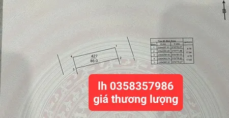 Bán đất 86m² ngang 4.78m giá 2.32 tỷ Xã Kim Anh
