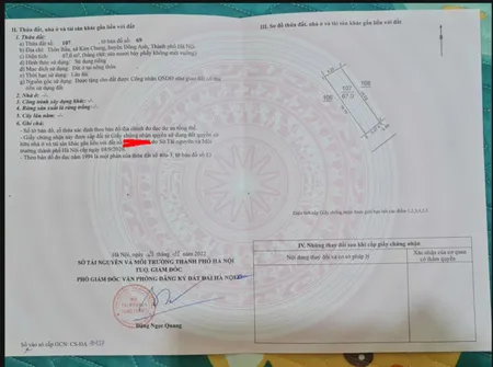 Chính chủ bán lô đất 67m² vuông vắn – Xã Thiên Lộc (Kim Chung cũ), Đông Anh – Hà Nội