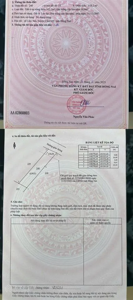 Bán đất tại đường 765, xã lâm san, cẩm mỹ, đồng nai, giá siêu hời 630 triệu, 118.2m2