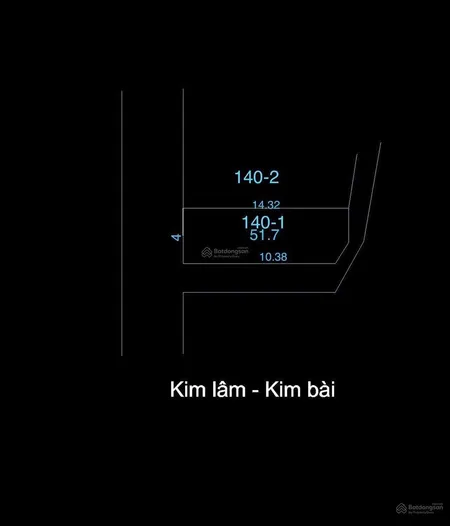 Bán đất tại thị trấn kim bài, 70tr/m2, 51.7m2, lô góc 3 mặt thoáng