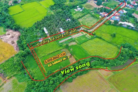 Đất view sông, bám đường ô tô tận nơi, có thổ thuộc kkt vân phong, giá đầu tư 2tr/m2