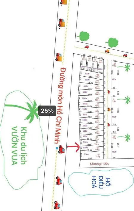 Bán đất tại xã tu vũ, thanh thủy, phú thọ, 550 triệu, 122 m2, view đẹp, chính chủ