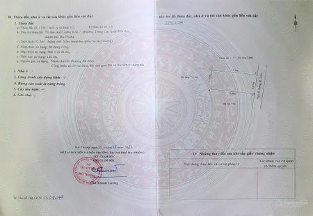 Bán lô đất ngõ 238 cát linh hải an 52,3m2 giá 1.550 tỷ