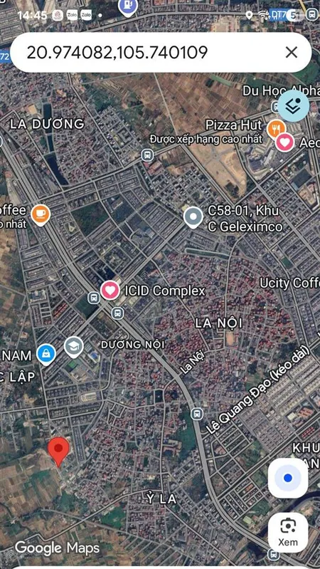 Đất dịch vụ dương nội. 14 tỷ. lô góc ngã tư. duy nhất. đường 21m. vỉa hè 5m. kinh doanh. đầu tư.