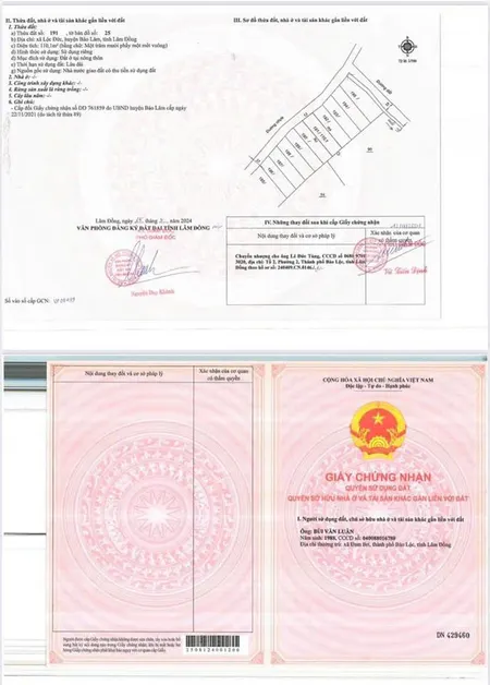 Đất sổ đỏ full thổ cư 115m2 , đón đầu cao tốc bảo lộc liên khương, chỉ 5tr/m2