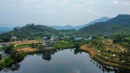 Bán nhanh lô đất nhìn trực diện hồ chuẩn nghỉ dưỡng. yên bài, ba vì